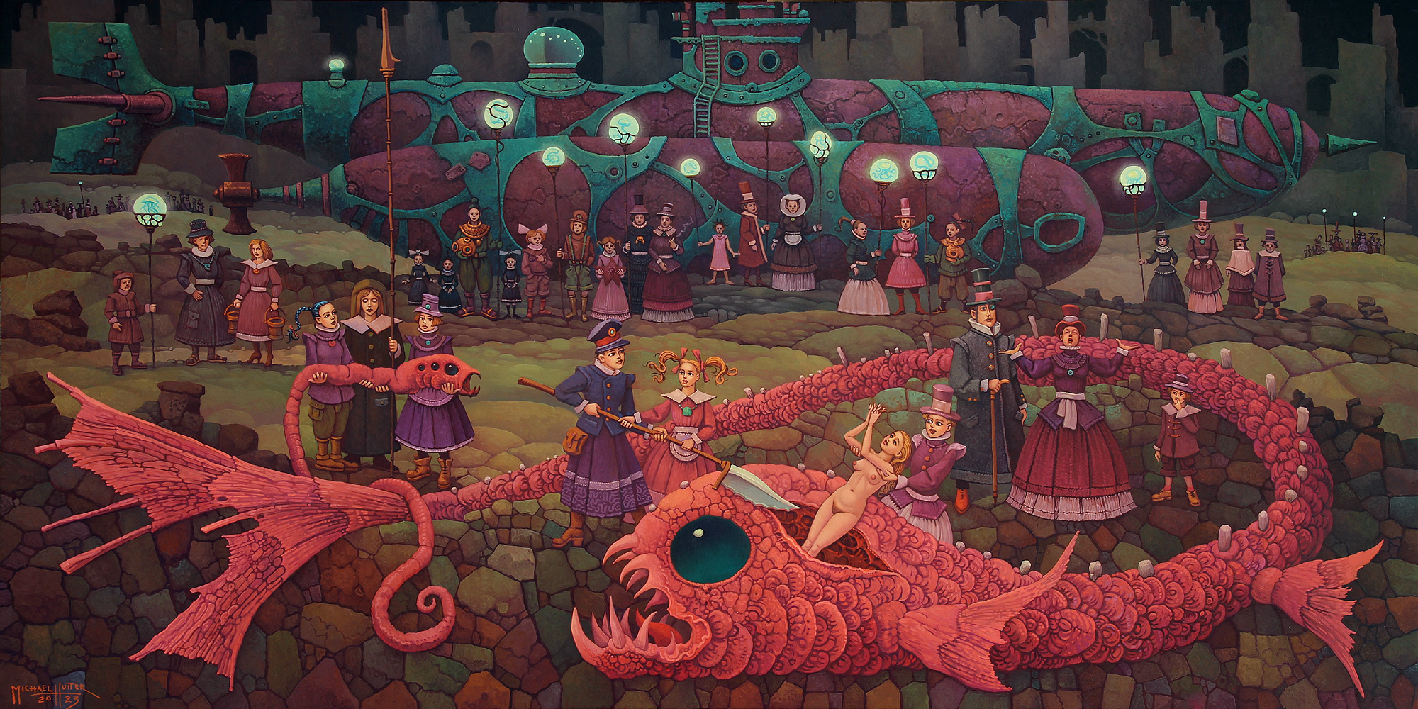 Michael Hutter: Oil Painting and Watercolour, Surreal Dark Art Gallery